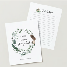 Load image into Gallery viewer, Cozy Winter Homeschool Planner